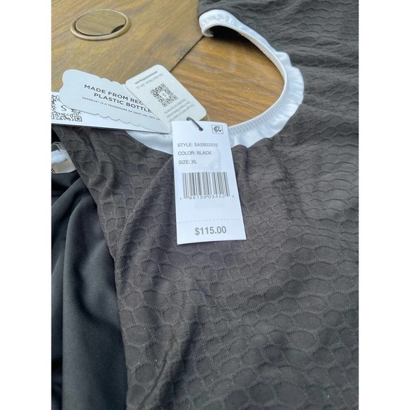 Sanctuary Snake Bite Mod Square Neck Monokini Swimsuit XL Black white - Picture 9 of 12